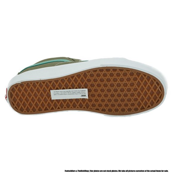 VANS SK8-MID RETRO SPORT WOMEN'S MID-TOP SNEAKERS (GREEN) - Picture 6 of 6